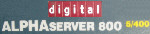 AlphaServer 800 5/400 and Digital logos